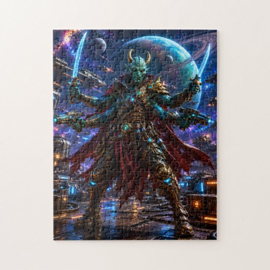 Alien Space Pirate Captain — Four-Armed Warrior Legpuzzel (Verticaal)