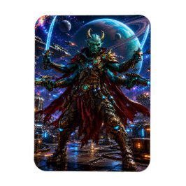 Alien Space Pirate Captain — Four-Armed Warrior Magneet