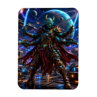 Alien Space Pirate Captain — Four-Armed Warrior Magneet