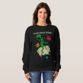 Alien Space Sheep Astronaut of Space Pilot Trui (Voorkant volledig)