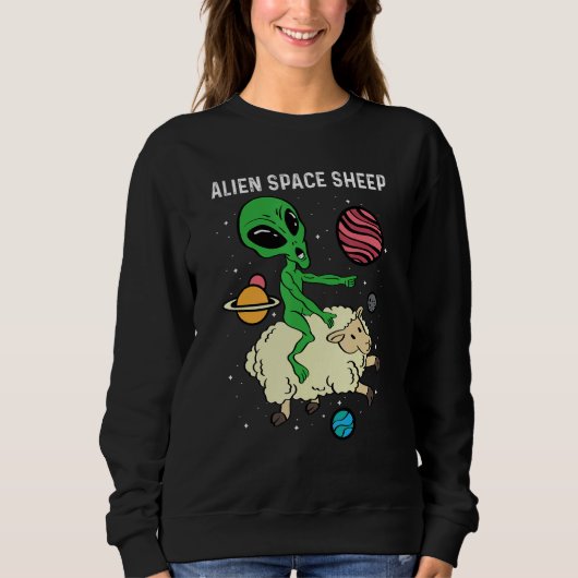 Alien Space Sheep Astronaut of Space Pilot Trui (Voorkant)