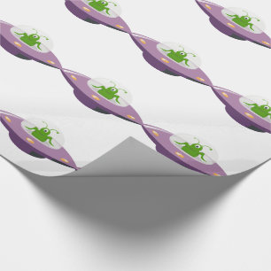 Alien Space Ship Cadeaupapier