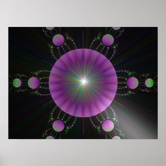 Alien Space Ship Poster (Voorkant)