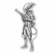 ALIEN SPACE SOLDIER CAR STICKER (Voorkant)