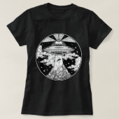 Alien Space Tattoo TShirt - UFO 51-gebied Roswell  (Design voorkant)