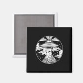 Alien Space Tattoo - UFO 51 gebied Roswell Believe Magneet (Voorkant / Achterkant)