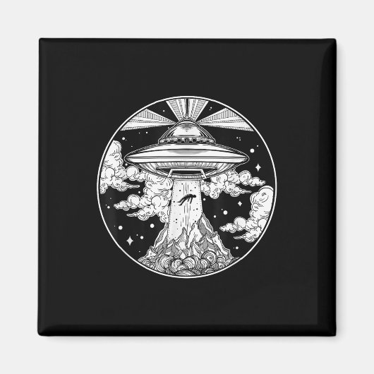 Alien Space Tattoo - UFO 51 gebied Roswell Believe Magneet (Voorkant)