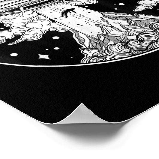 Alien Space Tattoo - UFO 51 gebied Roswell Believe Poster (Hoek)