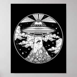 Alien Space Tattoo - UFO 51 gebied Roswell Believe Poster
