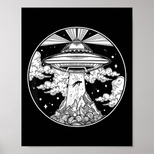 Alien Space Tattoo - UFO 51 gebied Roswell Believe Poster (Voorkant)