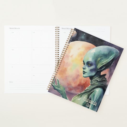 Alien Space Woman Planner (Display)