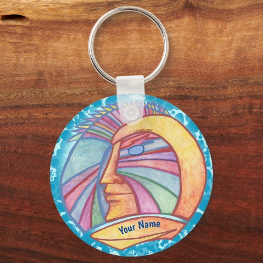 Alien Spaceman Sleutelhanger (Voorkant)