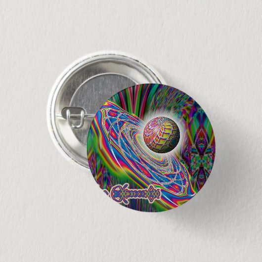 Alien Spaceship Button (Voorkant /achterkant)