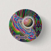 Alien Spaceship Button (Voorkant)