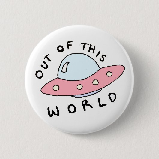 Alien Spaceship Button (Voorkant)