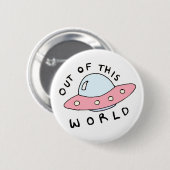 Alien Spaceship Button (Voorkant /achterkant)