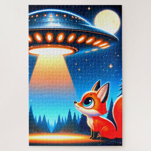 Alien Spaceship Legpuzzel (Verticaal)