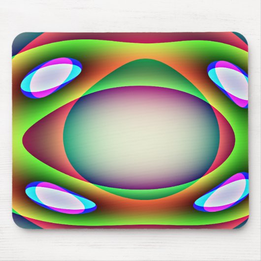 Alien Spaceship Mousepad Muismat (Voorkant)