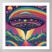 Alien Spaceship Poster (Voorkant)