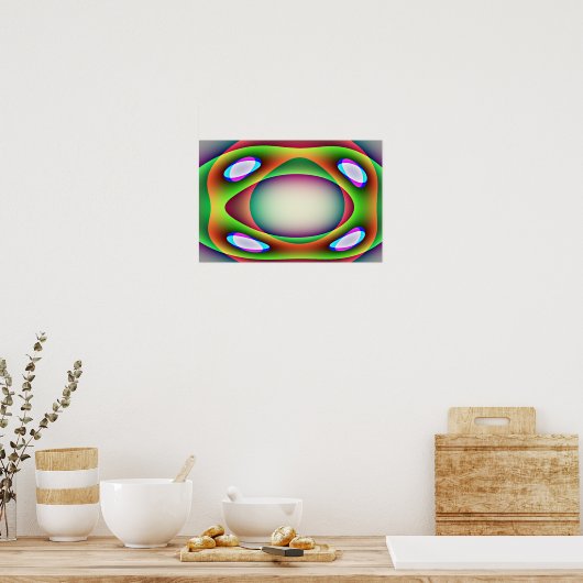 Alien Spaceship Poster (Keuken)