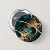 Alien Spaceship Ronde Button 5,7 Cm (Voorkant /achterkant)