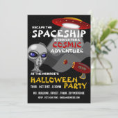 Alien Spaceship Theme, Escape Room, Halloween Kaart (Staand voorkant)
