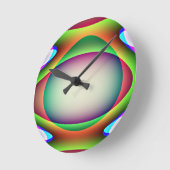 Alien Spaceship Wall Clock Ronde Klok (Hoek)