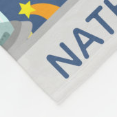 Alien Spaceships Space en sterren op maat Fleece Deken (Hoek)