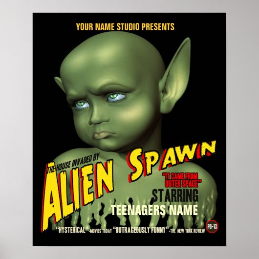 Alien Spawn B-Movie Poster (Voorkant)