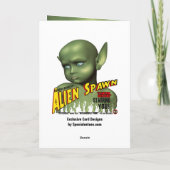 Alien Spawn B-Movie Poster Verjaardag Kaart (Achterkant)