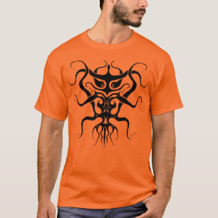 Alien Species Tribal Tattoo Design - zwart T-shirt