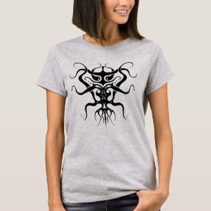 Alien Species Tribal Tattoo Design - zwart T-shirt
