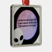Alien Speed Joke.png Metalen Ornament (Rechts)