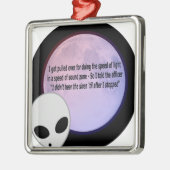 Alien Speed Joke.png Metalen Ornament (Links)