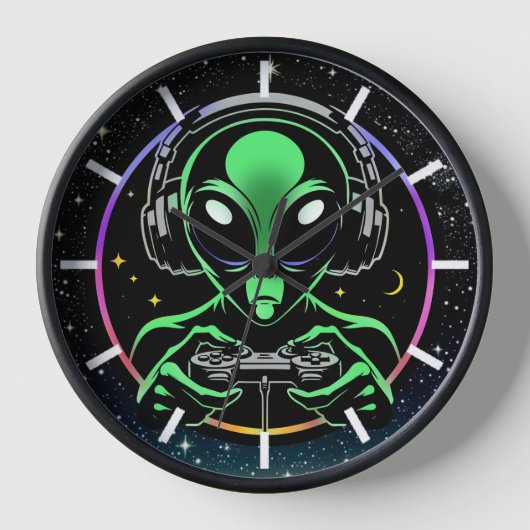 Alien Spelen Videospellen met Sterrenachtergrond (Voorkant)