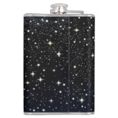 Alien Spelen Videospellen met Sterrenachtergrond Heupfles (Achterkant)