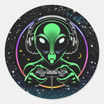 Alien Spelen Videospellen met Sterrenachtergrond