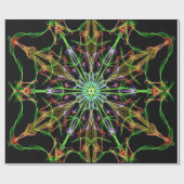 Alien Spider Web Mandala | Spider Gifts Cadeaupapier (Vlak)