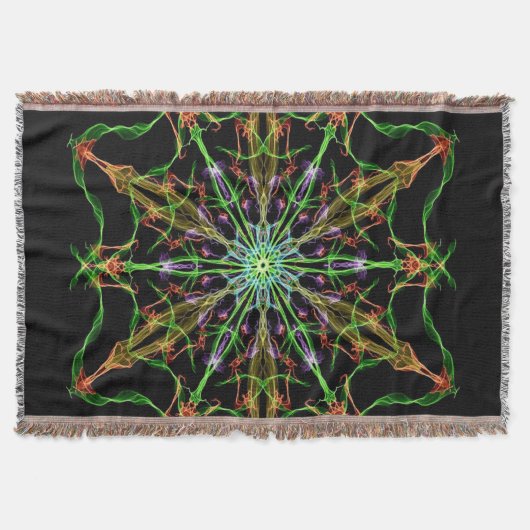 Alien Spider Web Mandala | Spider Gifts Deken (Voorkant)