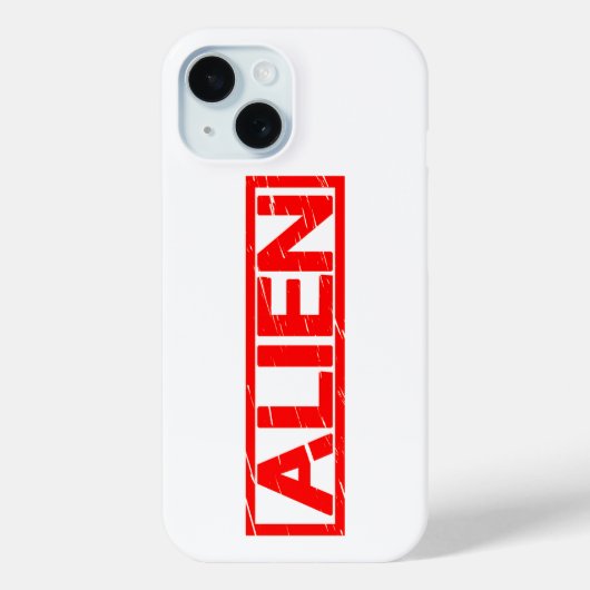 Alien Stamp Case-Mate iPhone Case (Achterkant)