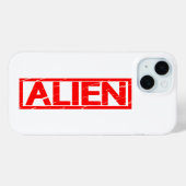 Alien Stamp Case-Mate iPhone Case (Achterkant (horizontaal))