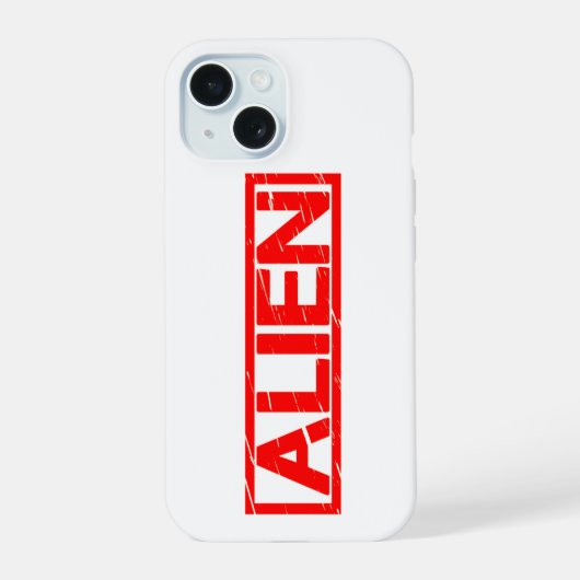 Alien Stamp iPhone 15 Case (Achterkant)