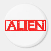 Alien Stamp Magneet (Voorkant)