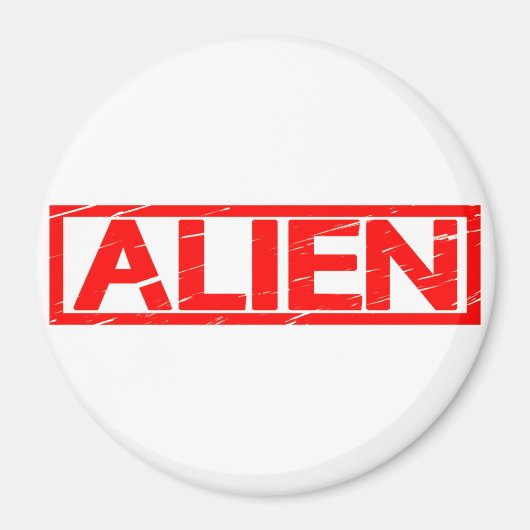 Alien Stamp Magneet (Voorkant)