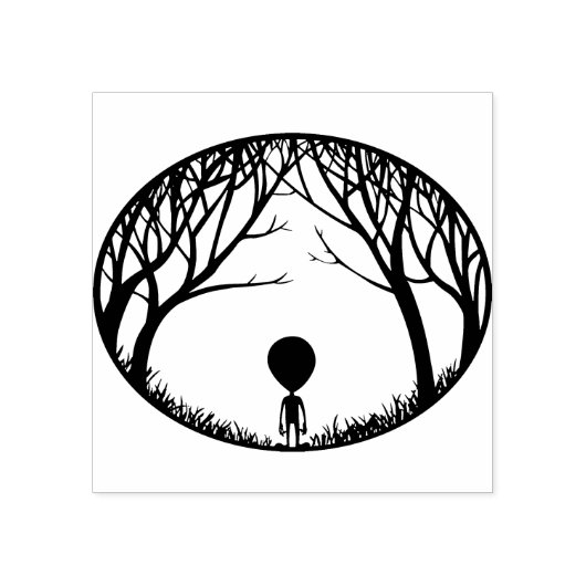Alien Stamps cute Alien Rubber Stamps Rubberstempel (Afrduk)