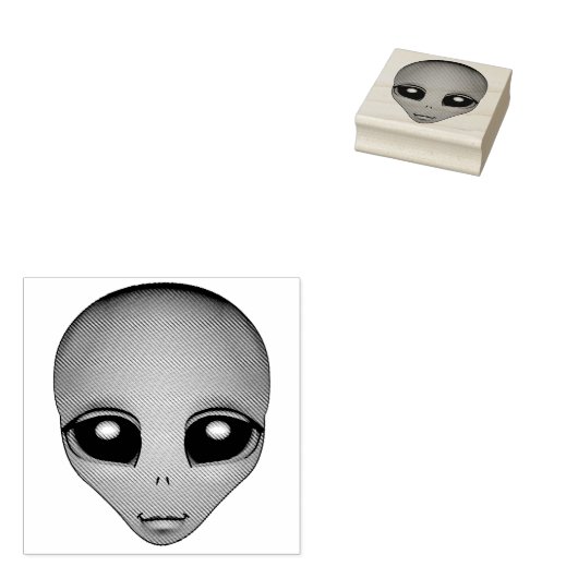 Alien Stamps cute Alien Rubber Stamps Rubberstempel (Gestempeld)