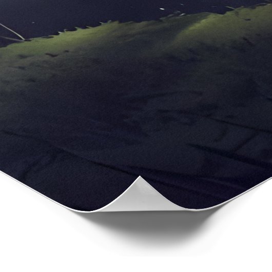 Alien Stargazer - Cosmic Lake Poster (Hoek)