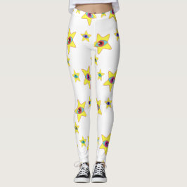 Alien Stars All StarryEyed Space Princess (sneeuw) Leggings