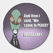 Alien Sticker - Area 51 Reptilian Joke (Voorkant)