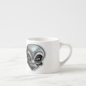 Alien Sticker Art Espresso Mok (Rechts)